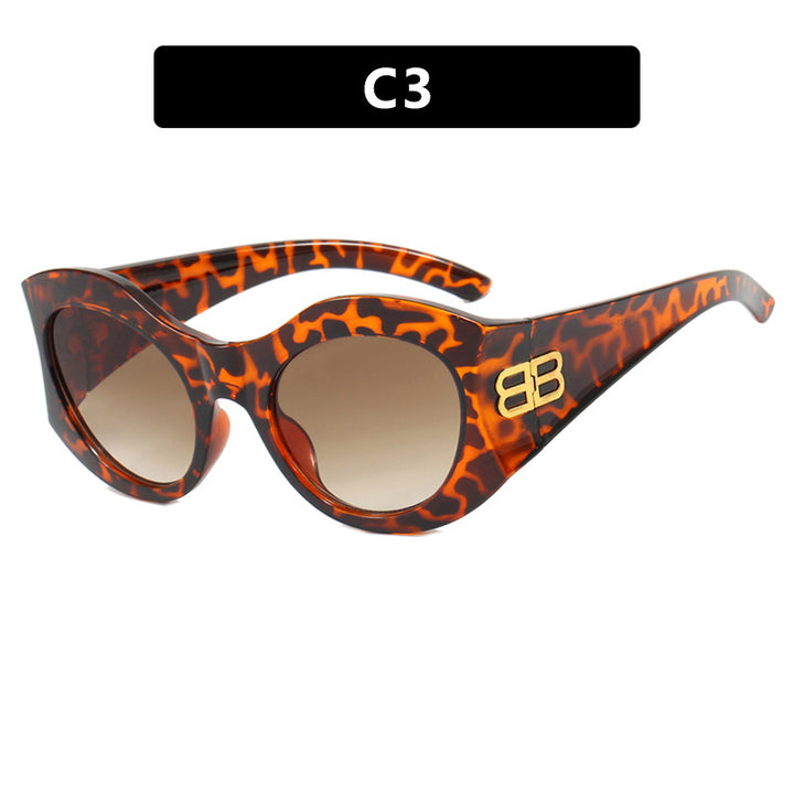 Ladies stylish Cat-Eye sunglasses with high-gloss design and protective lenses Kalsten
