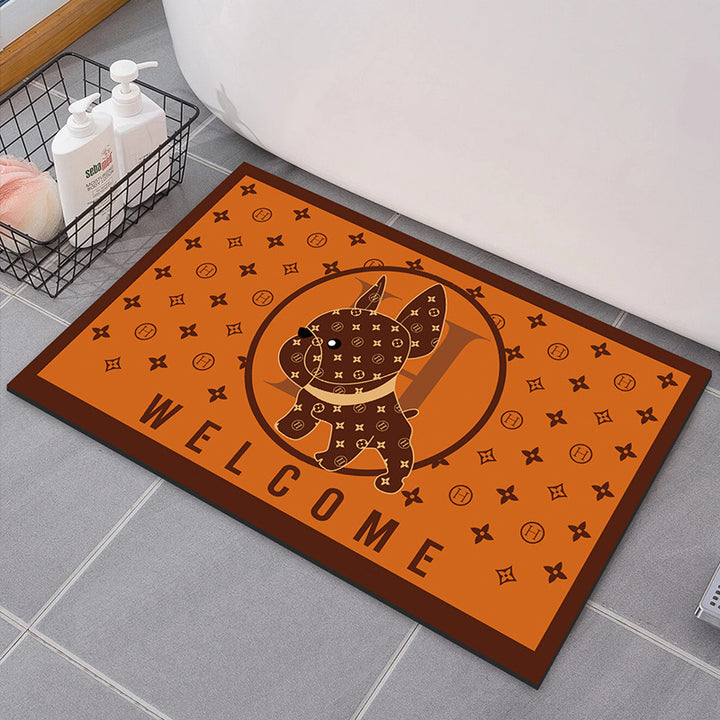 Modern Textured Bathroom Mat for Home