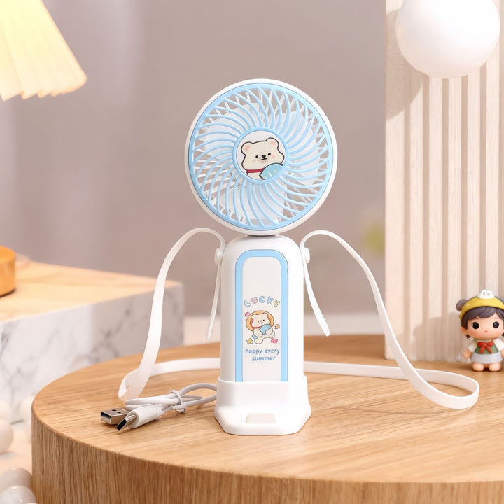 Women's portable hand fan with cute cartoon design Kalsten