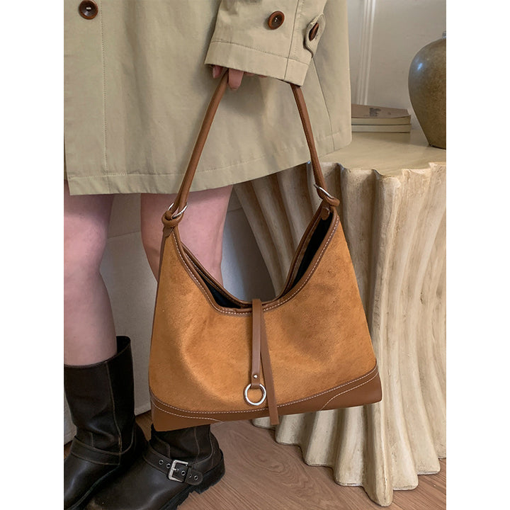 Suede Hobo Bag
