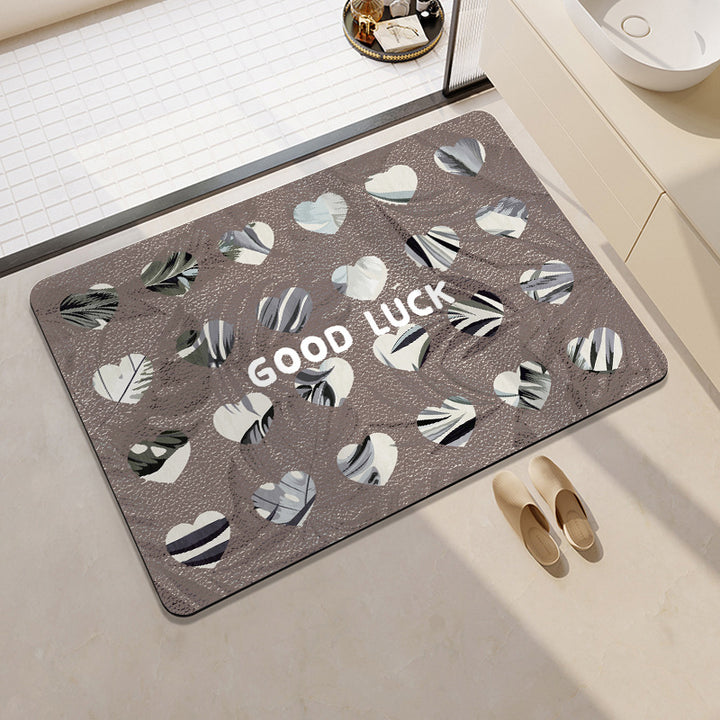 Decorative Motivational Bath Mat Kalsten
