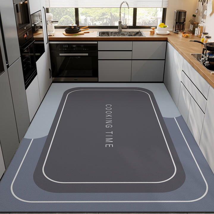Floral Pattern Kitchen Mat