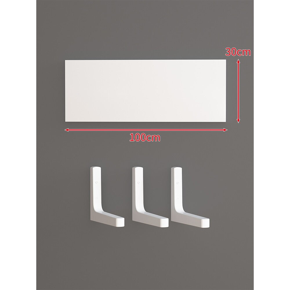 Long Narrow Floating Wall Shelf Kit with Concealed Heavy-Duty Brackets