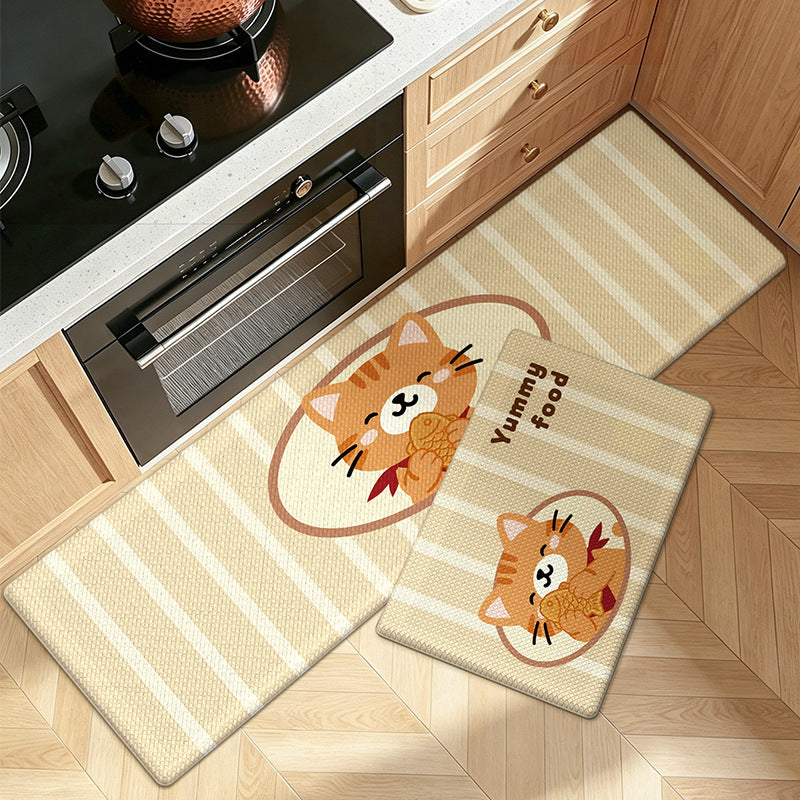 Playful Cartoon Kitchen Runner Mat Kalsten