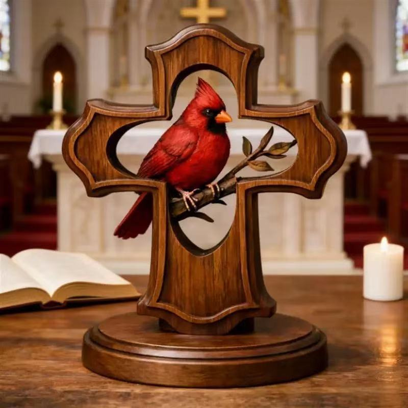 Decorative cross figure with Cardinal Kalsten