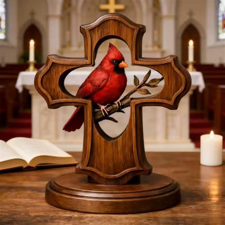 Decorative cross figure with Cardinal Kalsten