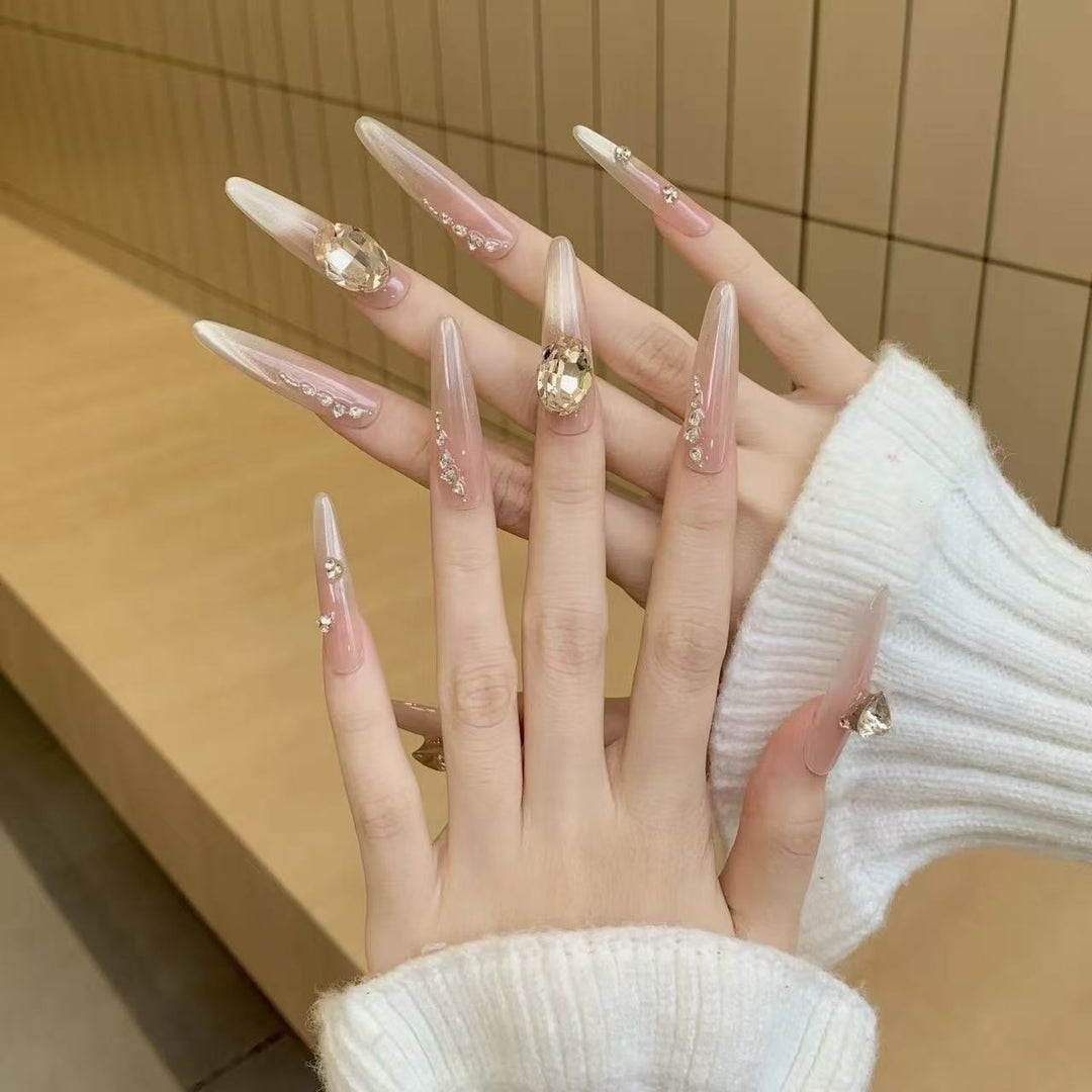 Glamorous Stiletto Nail Art Extensions