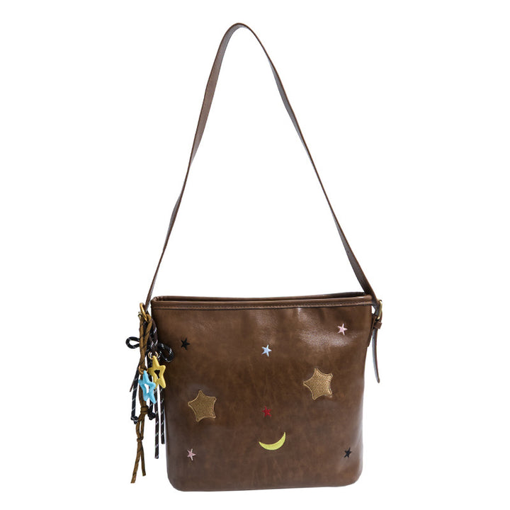 Shoulder bag with charming applications Kalsten