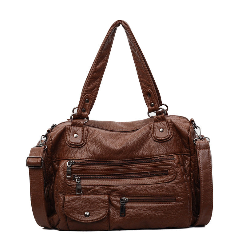 Multi-Zippered Handbag