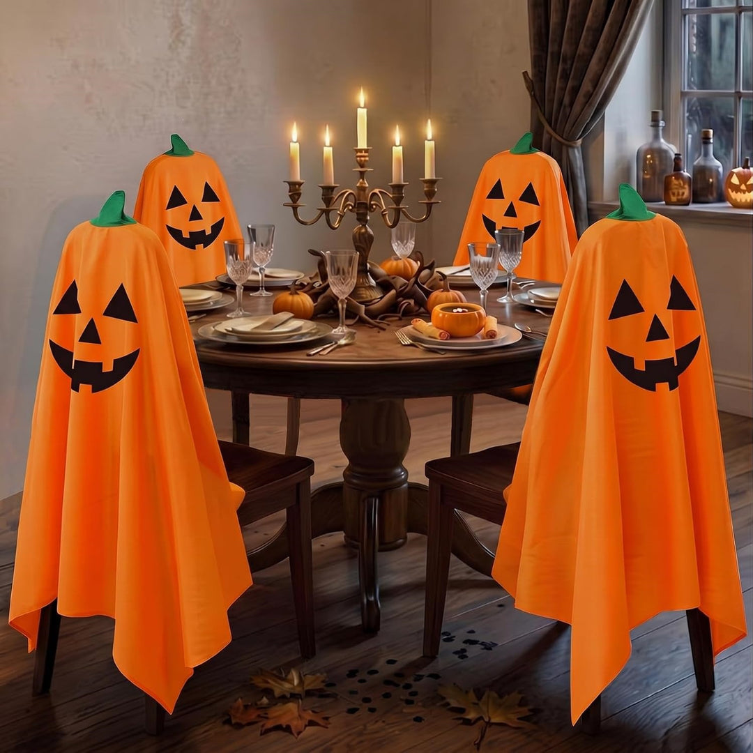 Halloween chair covers in ghost design for dining room and party