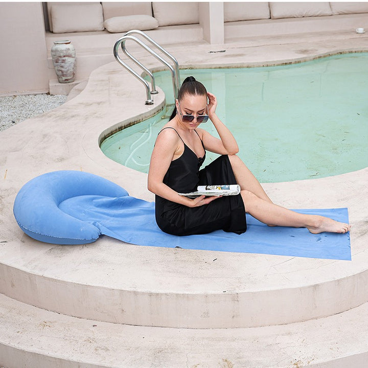 Women Inflatable Relax Lounger with Integrated Headrest Kalsten