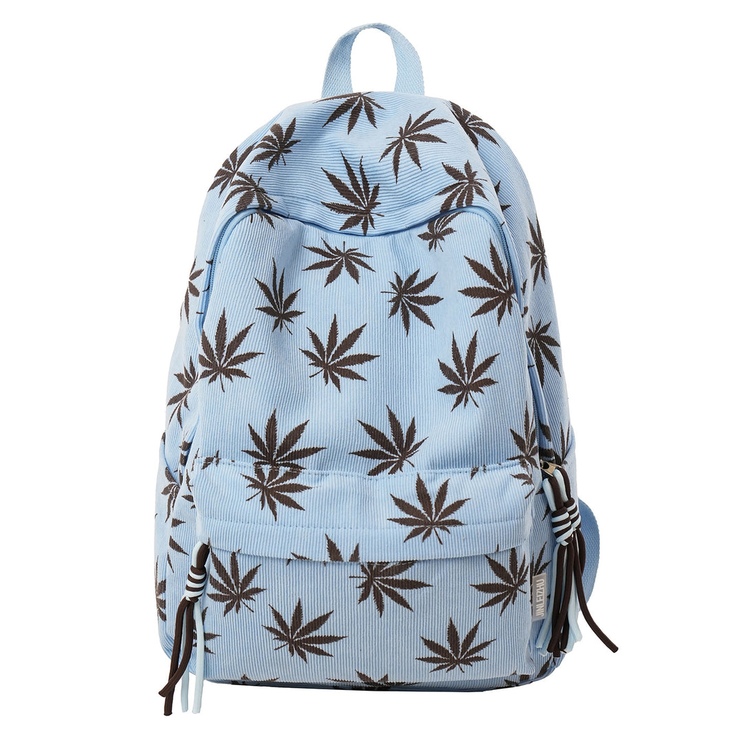 Stylish Leaf-Patterned Backpack Kalsten