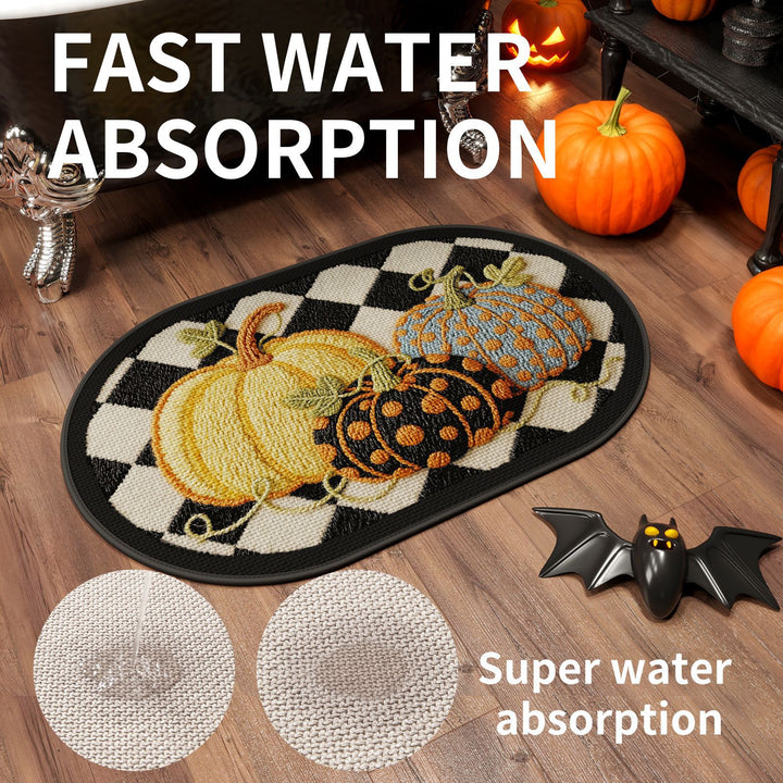 Decorative Pumpkin Bath Mat