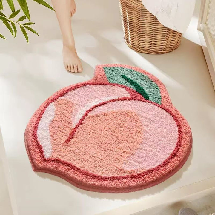 Avocado-Shaped Indoor Bath Mat for Bathroom