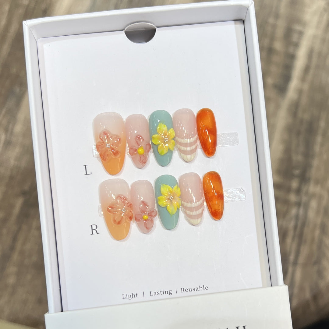 Reusable Press-On Nail Set Kalsten