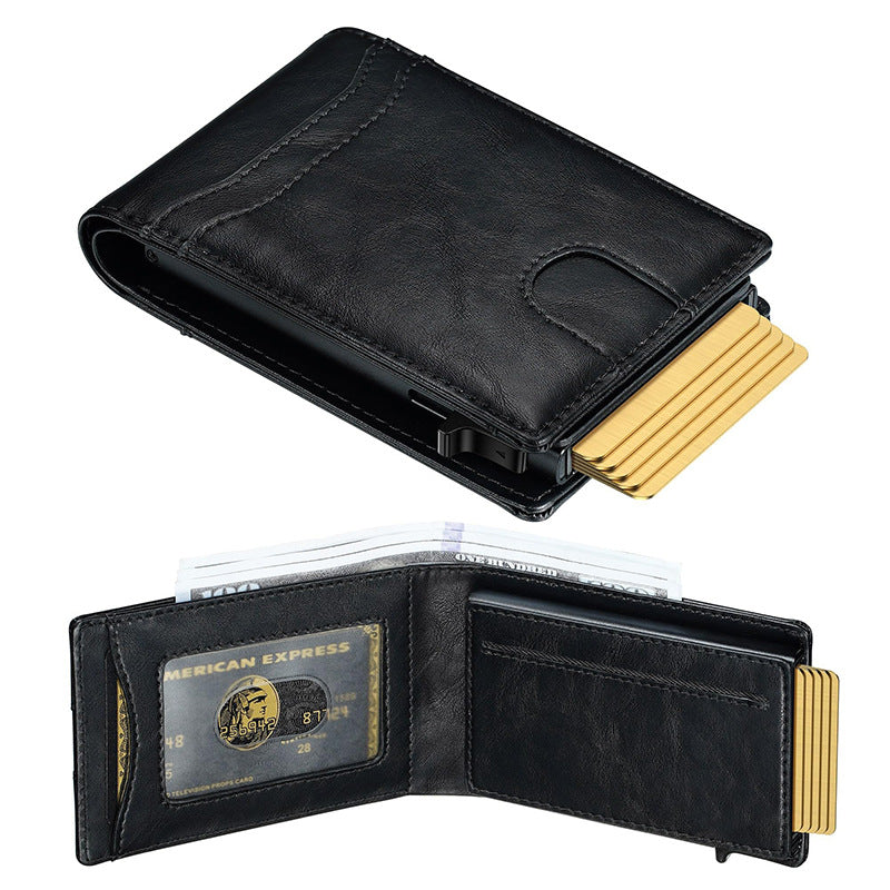 Slim RFID Protection Leather Wallet Kalsten
