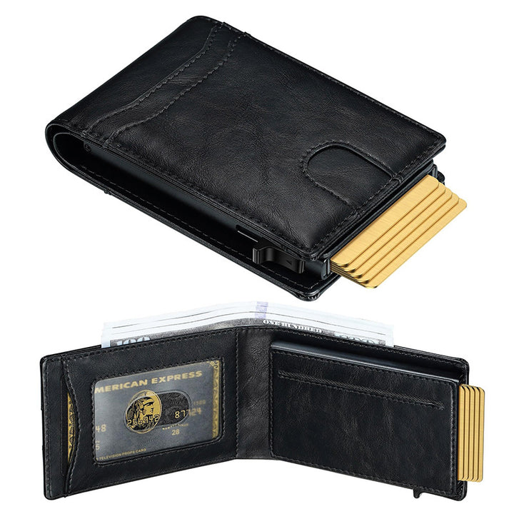 Slim RFID Protection Leather Wallet Kalsten