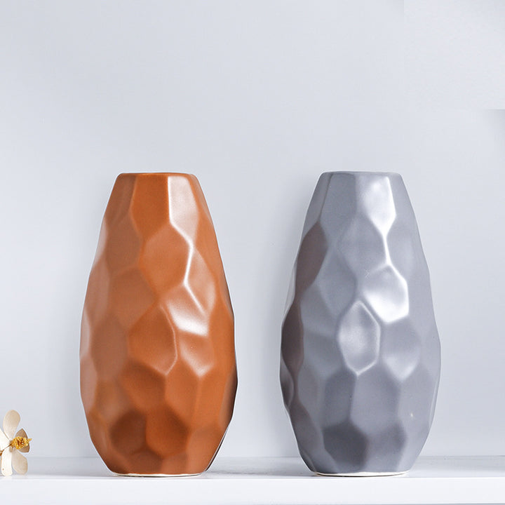 Unique Geometric Ceramic Vase Kalsten