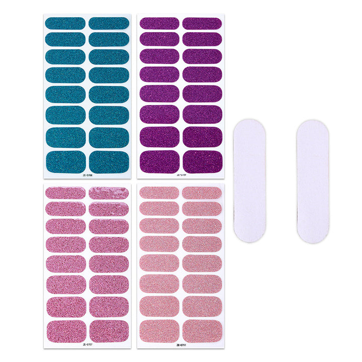 Sparkling Ombre Nail Art Wraps