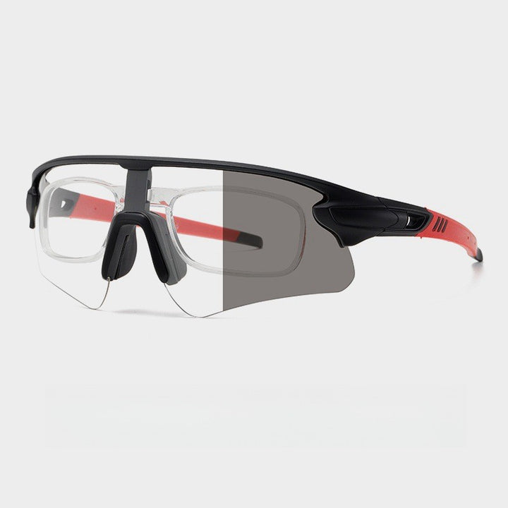 Unisex sporty high-performance sunglasses with aerodynamic design and adjustable nose pad Kalsten