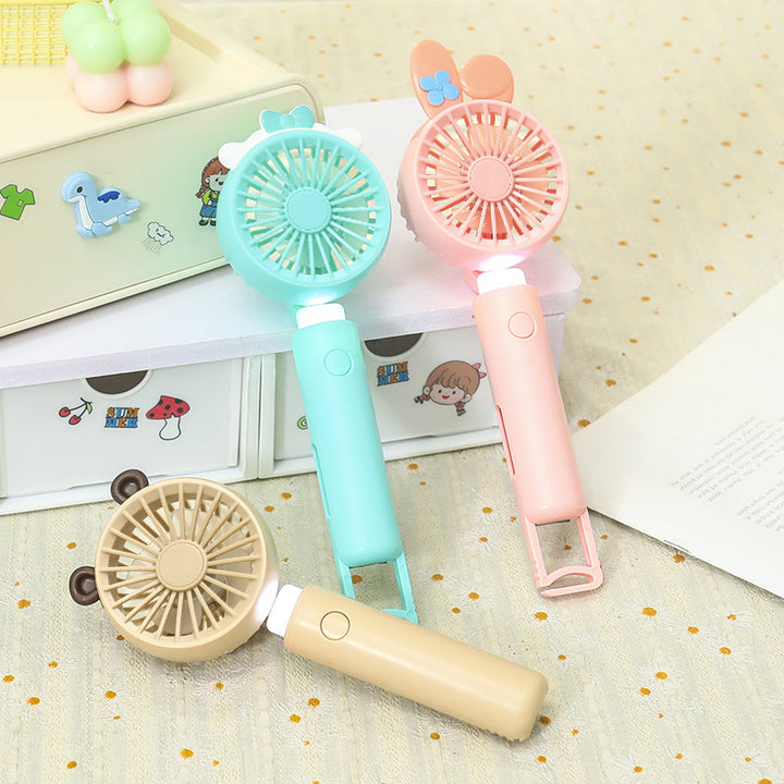 Women's Portable Bunny Design Hand Fan Kalsten