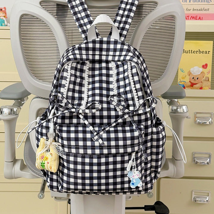 Playful Bunny-Ear Patterned Backpack Kalsten