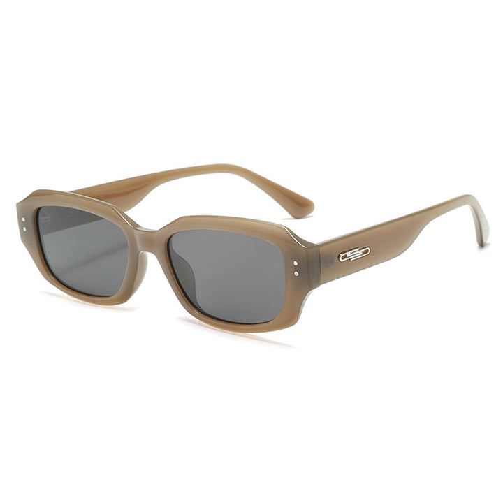 Women fashionable square sunglasses with innovative transparent frame Kalsten