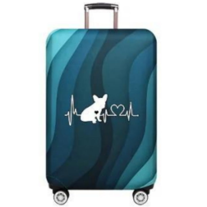 Unisex Hard Shell Luggage with Stylish Wave Pattern Kalsten