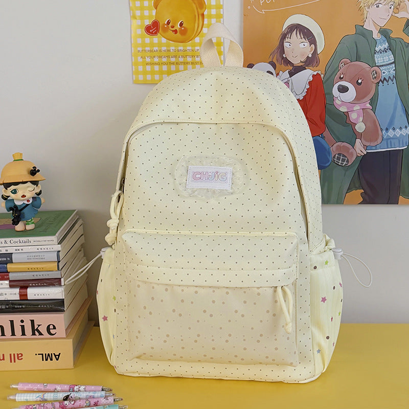 Cute Polka Dot Patterned Casual Backpack Kalsten