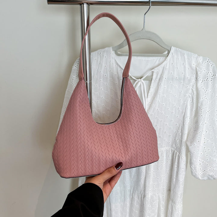 Textured Woven Shoulder Bag Kalsten
