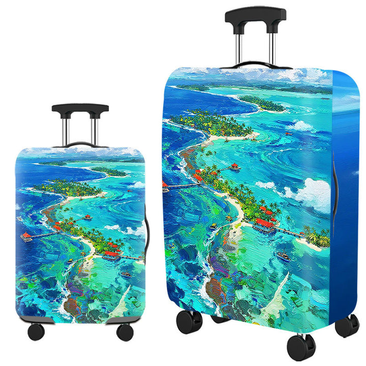 Artistic Cat-Themed Hard Shell Suitcase Kalsten