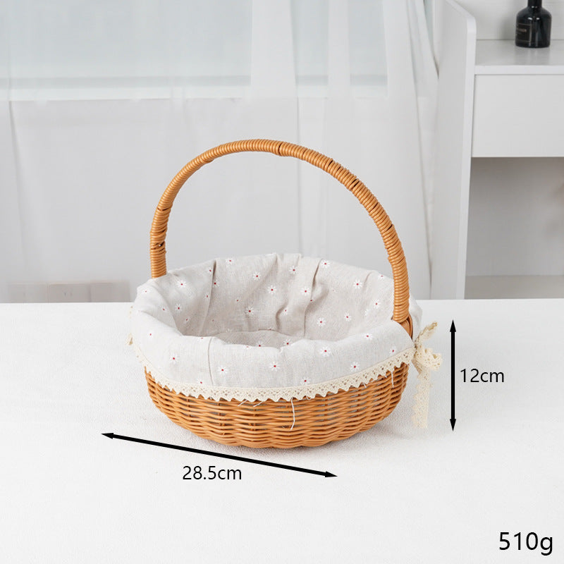 Decorative Round Woven Basket Kalsten