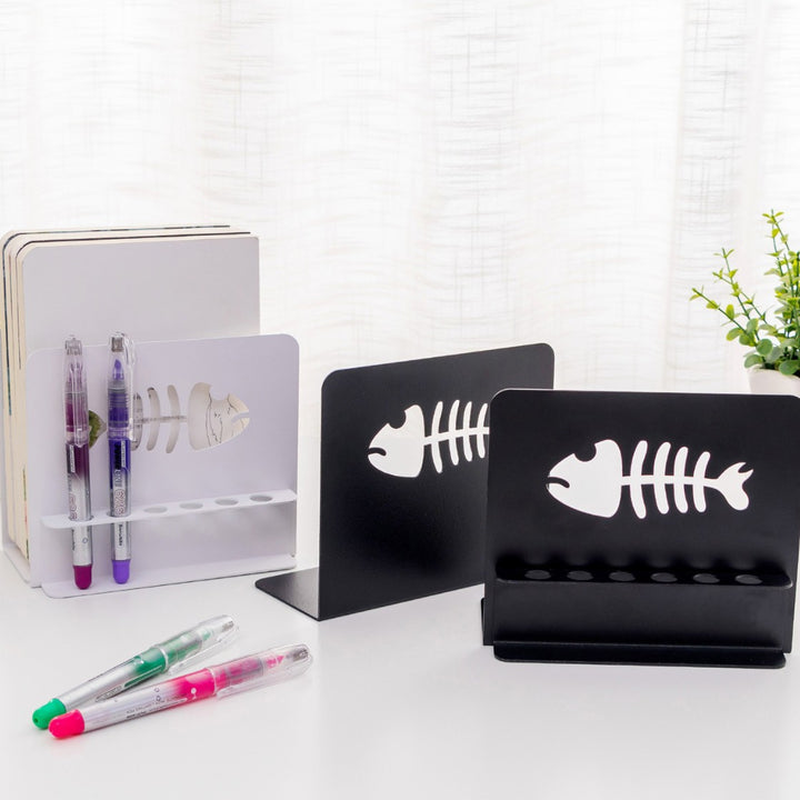 Artistic Fish-Themed Bookends
