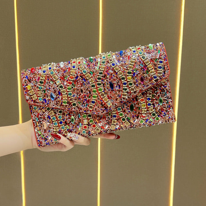 Decorative Sequined Evening Clutch