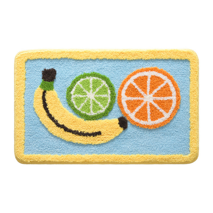 Decorative Fruit Pattern Bath Rug Kalsten