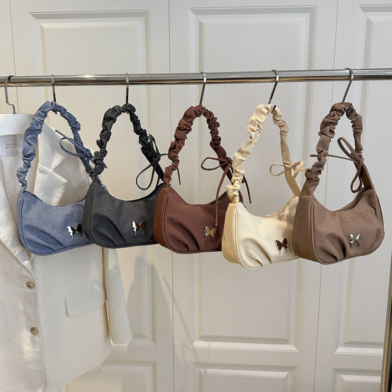 Elegant Textile Mini Shoulder Bag