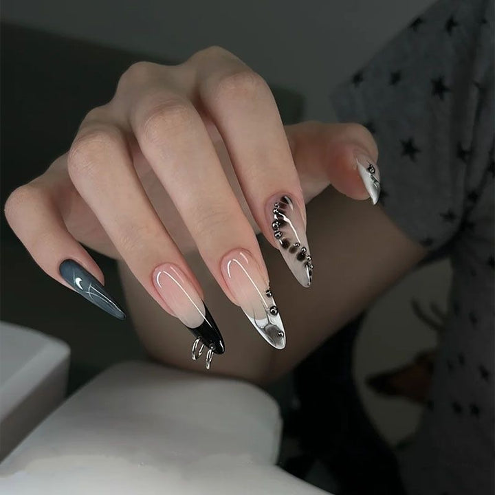 Artistic Oversized Stiletto Nail Enhancements