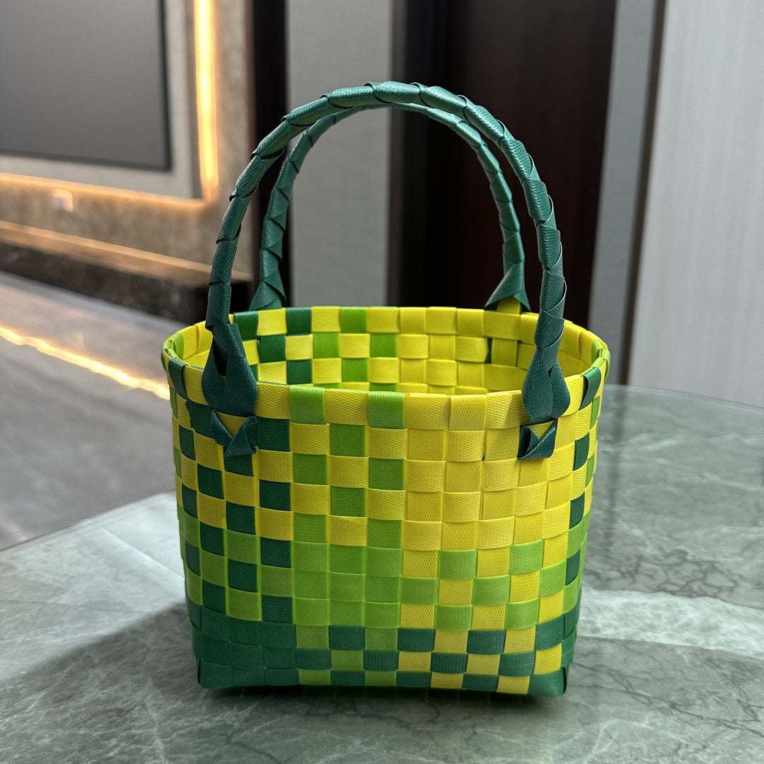 Playful and Colorful Basket Bag Kalsten