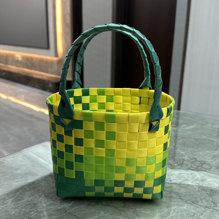 Playful and Colorful Basket Bag Kalsten