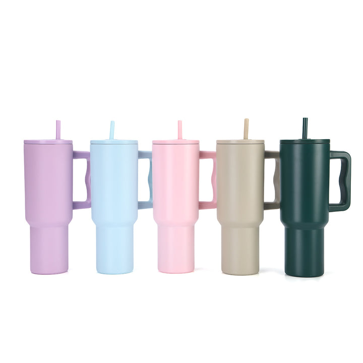 Women's High-Quality Insulated Mug with Integrated Straw Kalsten