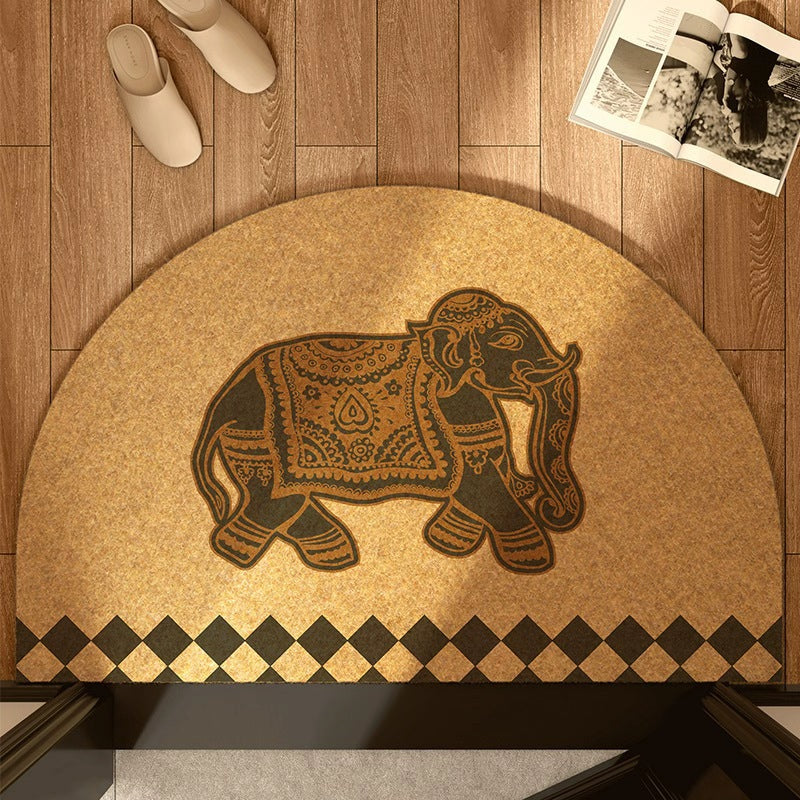 Half-Circle Coir Door Mat