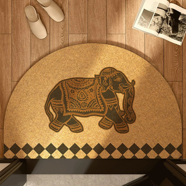 Half-Circle Coir Door Mat