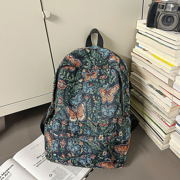 Floral Patterned Backpack