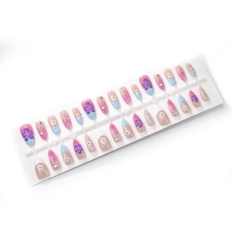 Floral-Artistic Press-On Nail Set