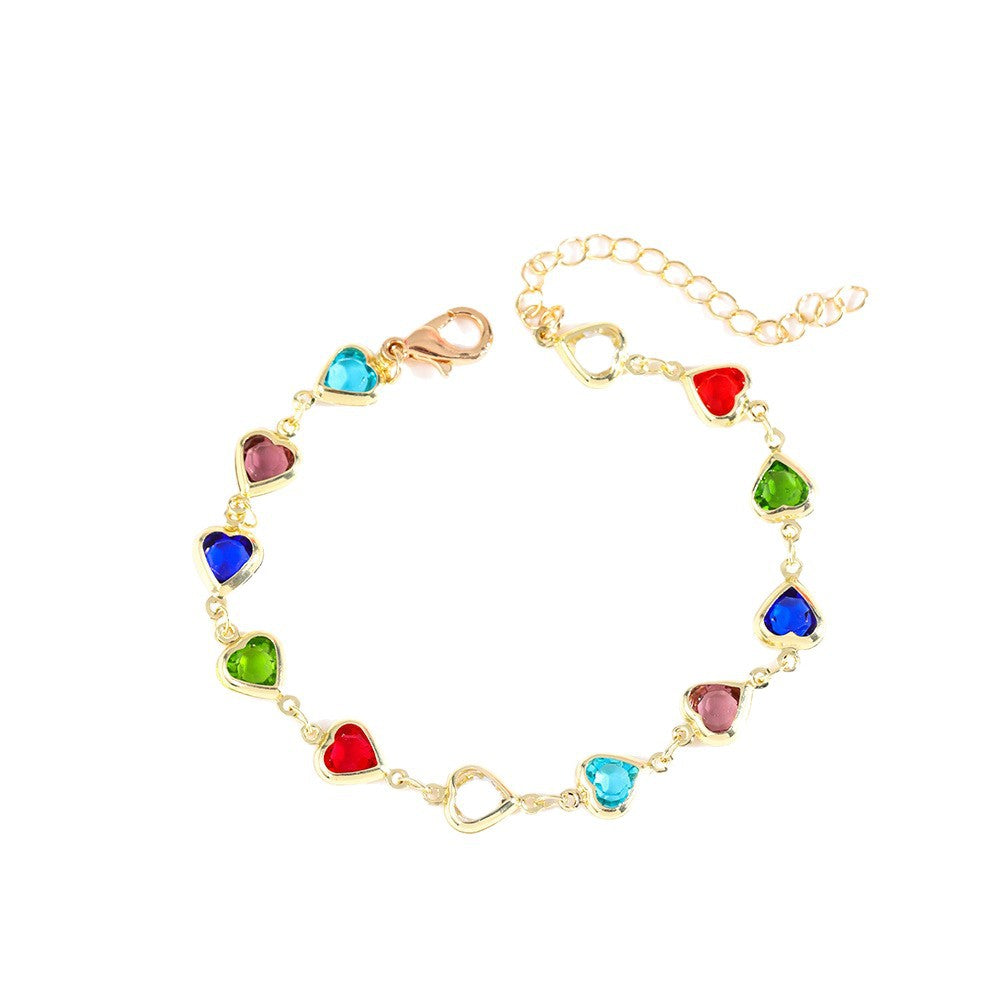Heart-Shaped Charm Bracelet Kalsten