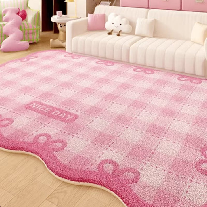 Floral Pattern Playful Area Rug