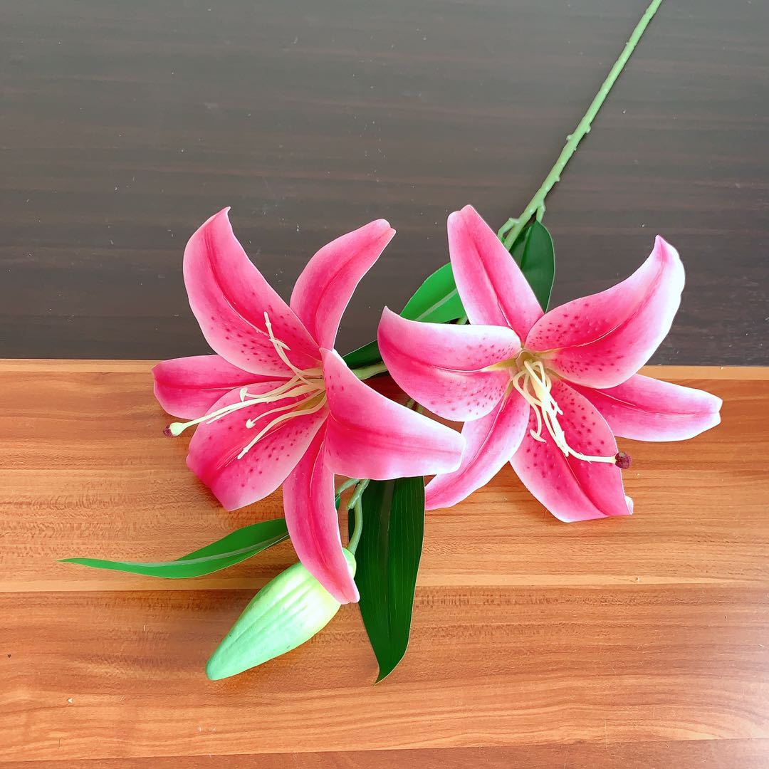 Realistic Floral Lily Stem