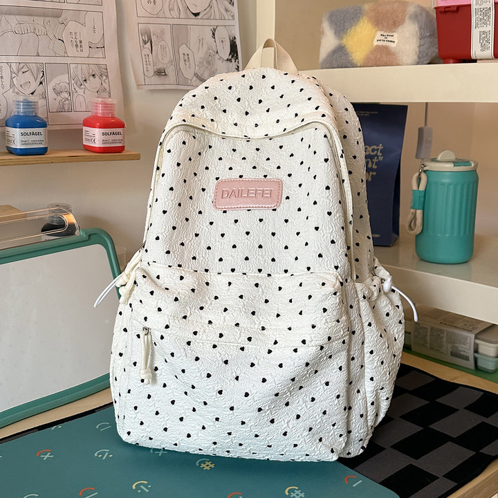 Stylish Textured Patterned Backpack Kalsten