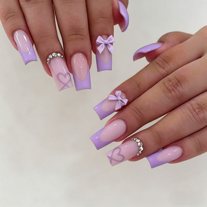 Stylish Long-Lasting Press-On Nail Set