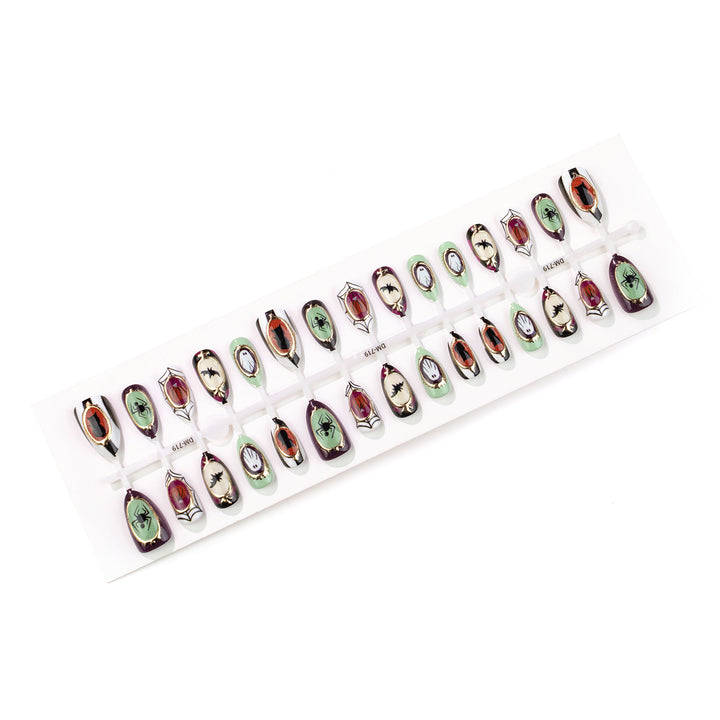 Decorative Halloween-Themed Press-On Nail Art Set Kalsten